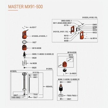 140x140 - Pièces Détachées Master MX91-500 Dynamic