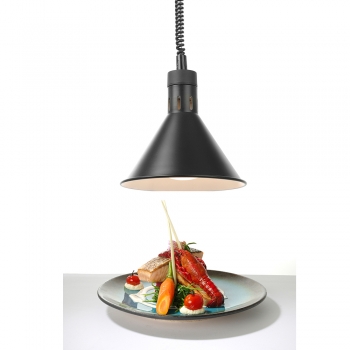 140x140 - Lampe chauffante conique noire réglable Hendi