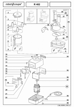 97x140 - Pièces détachées Combiné Robot Coupe R 402