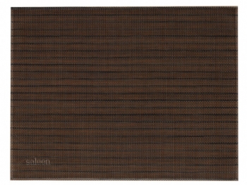 140x105 - Set de table tissé fin Bronze rayé noir Saleen Offre Spéciale CHR